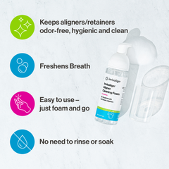 Invisalign™ Aligner Cleaning Foam 55ml features and benefits