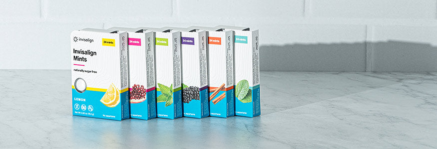Invisalign mints sample pack with multiple flavors collection
