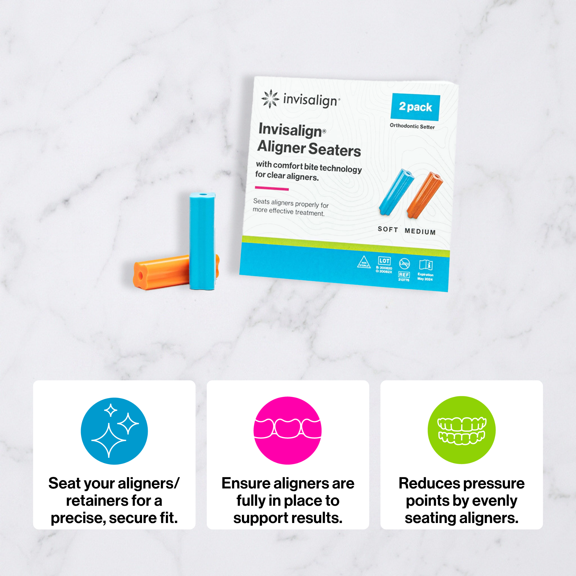 Invisalign™ Aligner Seaters - 2 pack