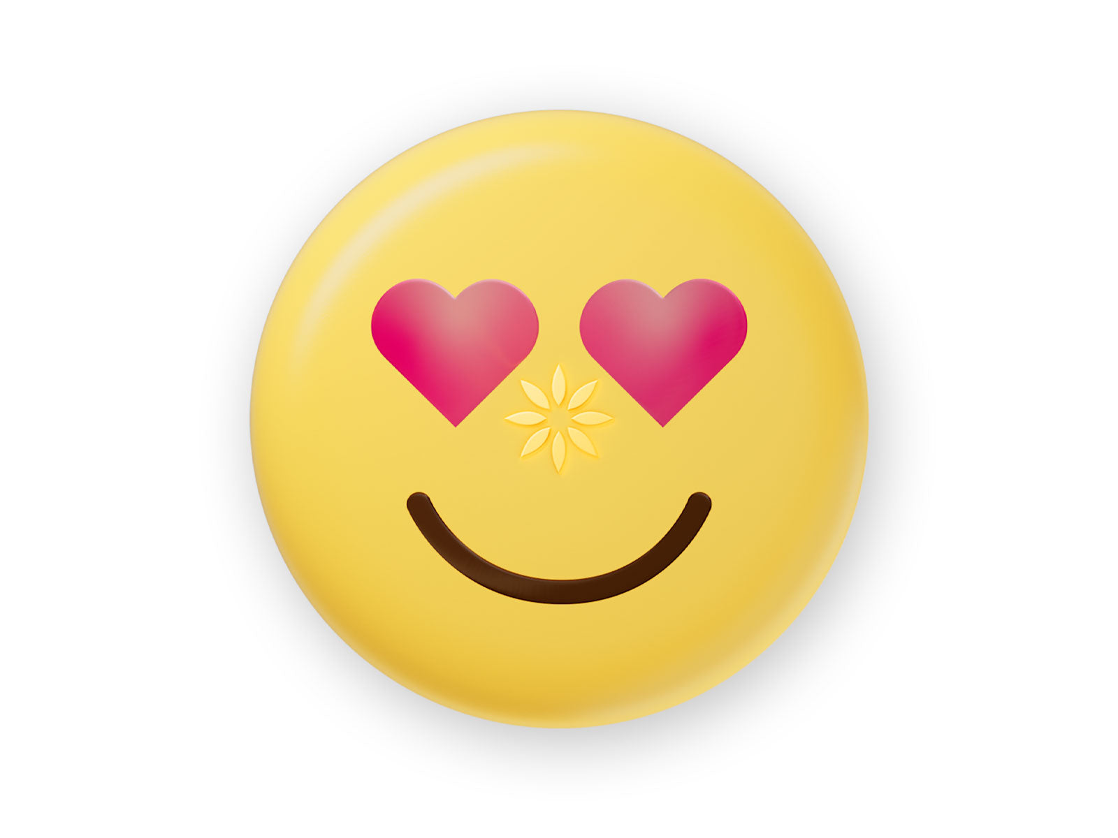 Invisalign heart eyes emoji aligner case