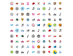 Invisalign stickables sports and activities theme | Design:Sports