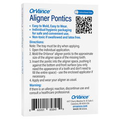 OrVance Aligner Pontics Box Back