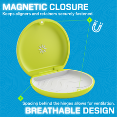Invisalign™ Aligner Case in Lime Green