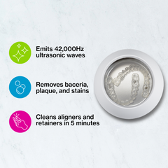 Invisalign Ultrasonic Cleaner Features and Benefits Summary