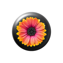 Invisalign™ Aligner Case Orange Textured Daisy