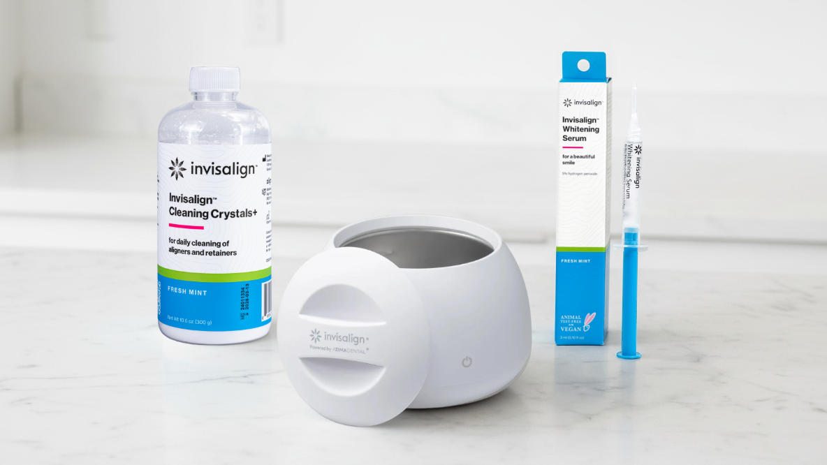 Invisalign™ Ultrasonic Cleaner Bundle | Clean & Whiten Aligners ...