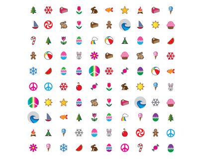 Invisalign stickables holidays theme | Design:Holidays