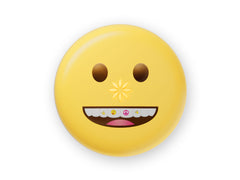 Invisalign stickables smile emoji case