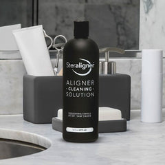 Bottle of Steraligner aligner cleaning solution