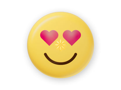 Invisalign heart eyes emoji aligner case