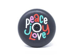 Invisalign aligner and retainer case with holiday peace love joy design