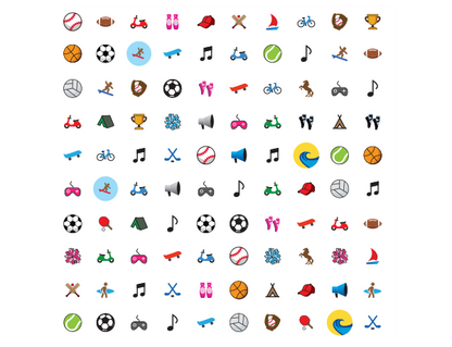 Invisalign stickables sports and activities theme | Design:Sports